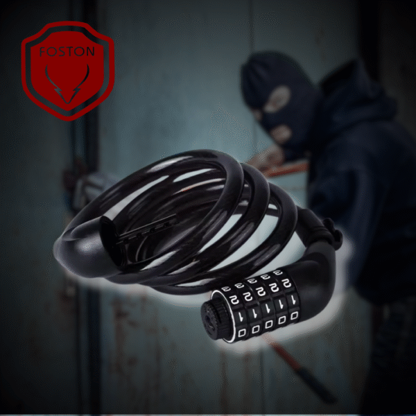 Manguera de Acero con Candado y Contraseña - Foston