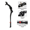 Soporte Lateral para Pies de Bicicleta con Chasis de Doble Ajuste