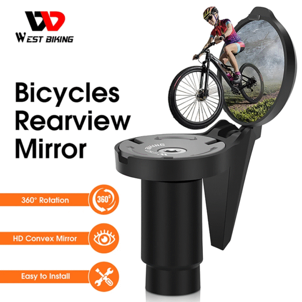Retrovisor individual (Negro) - West Biking