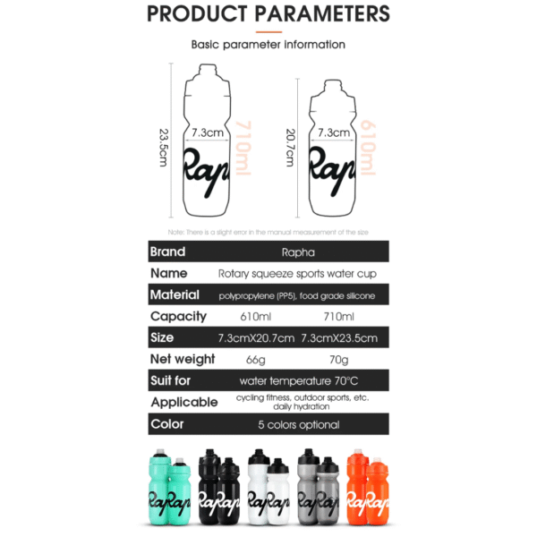 Botella de hidratación de silicona 610 ml - Rapha