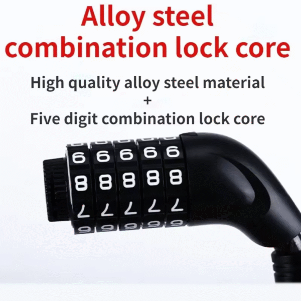 Manguera de Acero con Candado y Contraseña - Foston