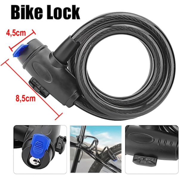 Candado con Manguera de Acero