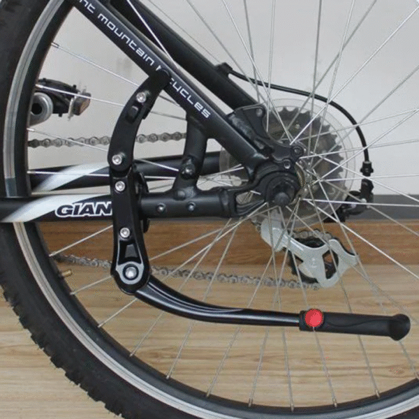 Soporte Lateral para Pies de Bicicleta con Chasis de Doble Ajuste