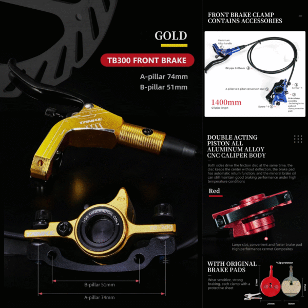 Freno de Depósito Trasero B300 (Varios Colores) - Tanke