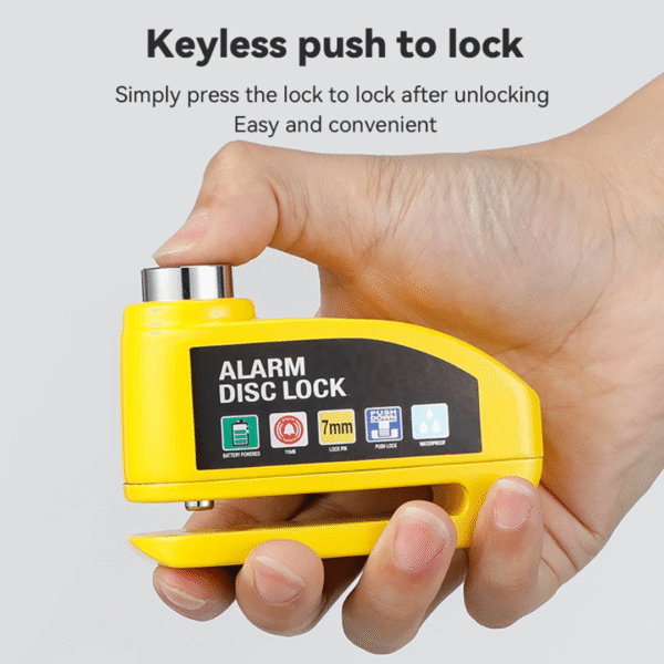 Candado con Alarma de Disco para Bicicleta y Motocicleta