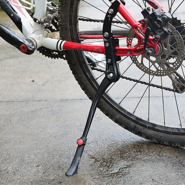 Soporte Lateral para Pies de Bicicleta con Chasis de Doble Ajuste