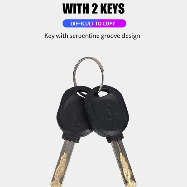 Candado de Acero con Llave - West Biking