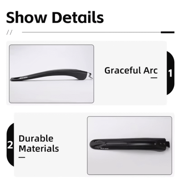 Guardabarros Delantero y Trasero MTB (Negro) - WEST BIKING