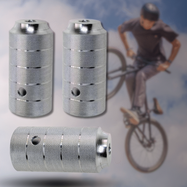 Soporte de Pie con Rosca Fina (Cromado) para BMX/Dirt Jump