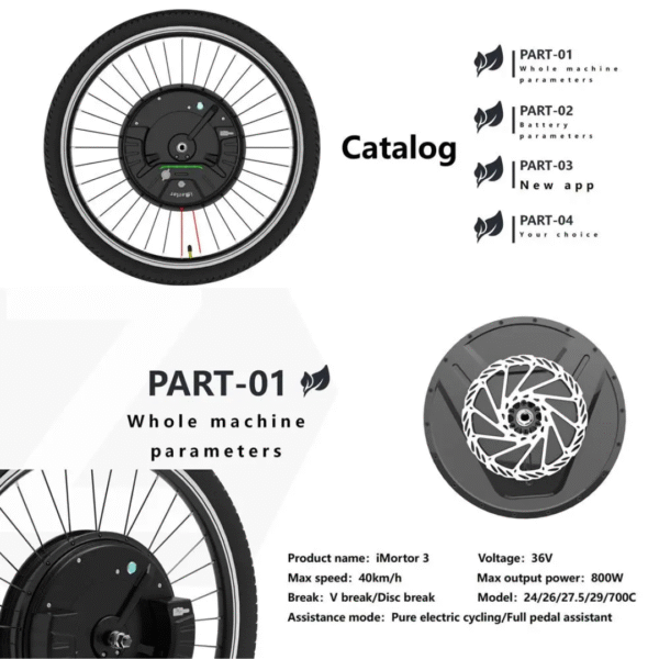 MOTOR DE RUEDA ELÉCTRICO LLANTA 29