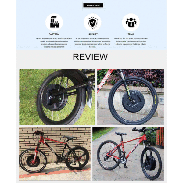 MOTOR DE RUEDA ELÉCTRICO LLANTA 29