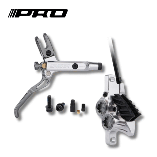 1-19 KIT DE FRENO HIDRÁULICO IIIPRO E4 CON 4 PISTONES – PLATA