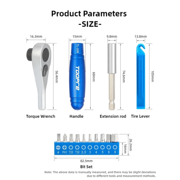 Herramientas TOOPRE Mini Click Key Estuche / Adaptadores / Parche