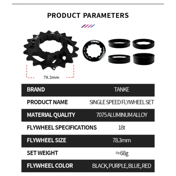 Trinquete de un solo diente de 18 dientes para tanque (varios colores)