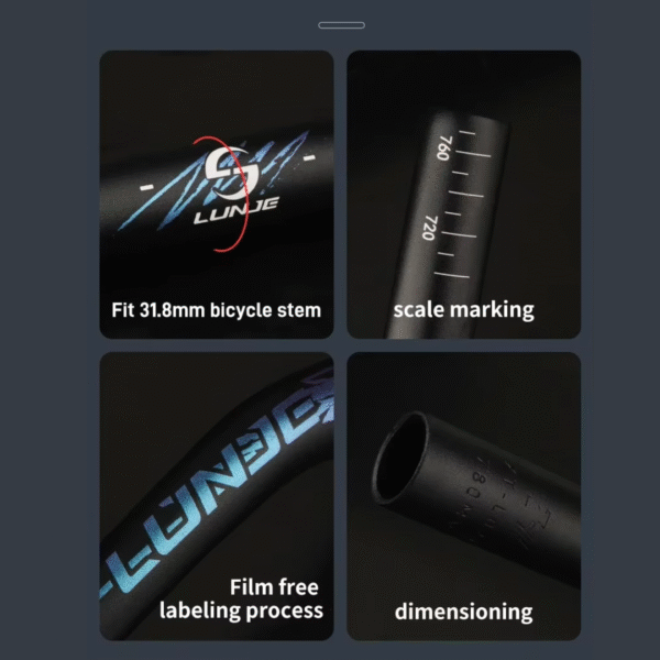 Manillar LUNJE FLYING 35mm 780mm Varios Colores