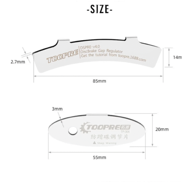 Placa de Disco Alineador de Aluminio TOOPRE con Aalmohadilla