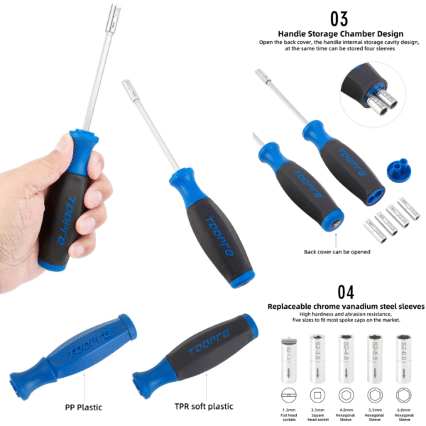 Llave de Instalación TOOPRE NIPLE RAY 3 Puntas