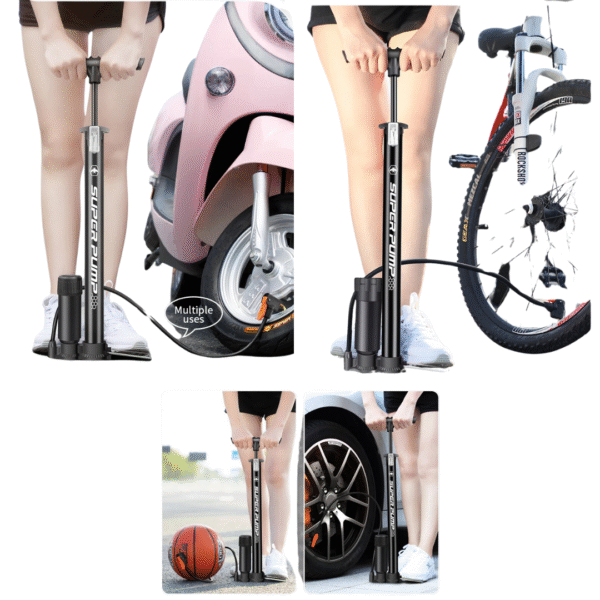 Mamómetro Bomba de Aire SUPER PUMP 160PSI – Soporte de Pie