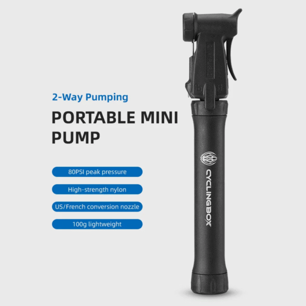 Bomba de Aire CYCLINGBOX 80 PSI – Viene y Viene Inflado