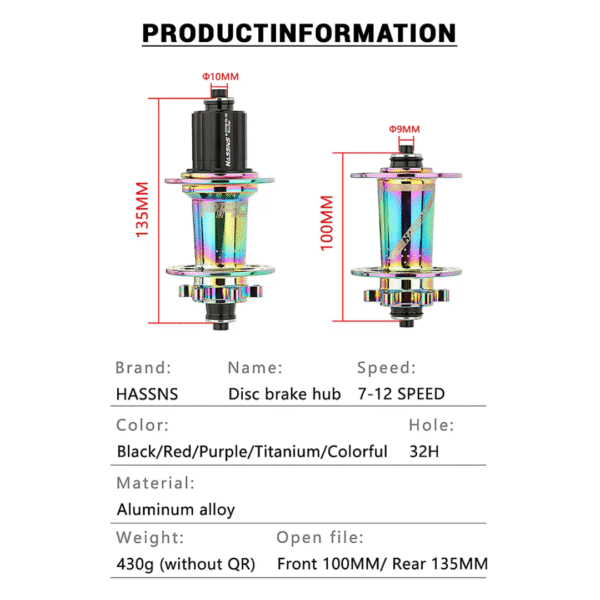 Buje HASSNS PRO HUB 32H Color Camaleón