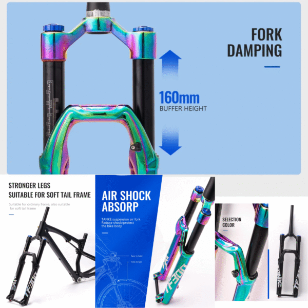 Horquilla de Suspensión Recta TANKE TF300 R26 Bloqueo de Hombro