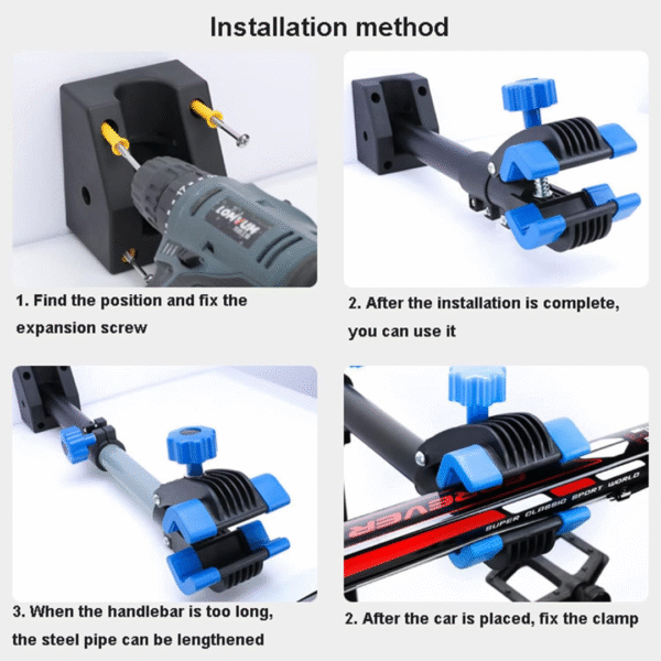 Soporte de Mantenimiento de Bicicletas de Pared Fija