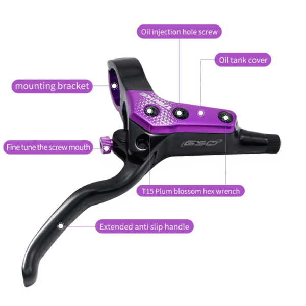 Kit de Freno HIDRÁULICO de 4 Pistones TANKE TB650, Varios Colores