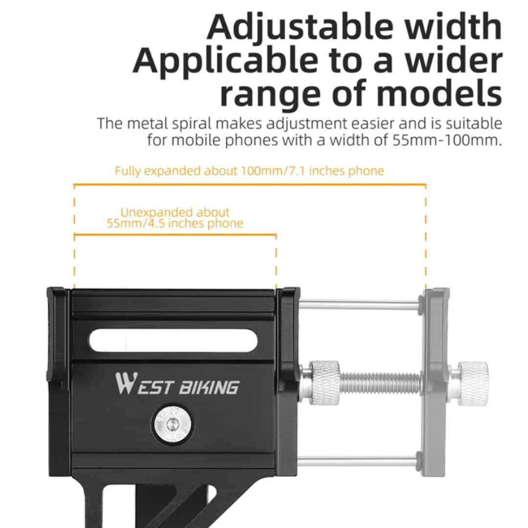 Caja de Dirección de Soporte Fijo para Teléfono Celular WEST BIKING