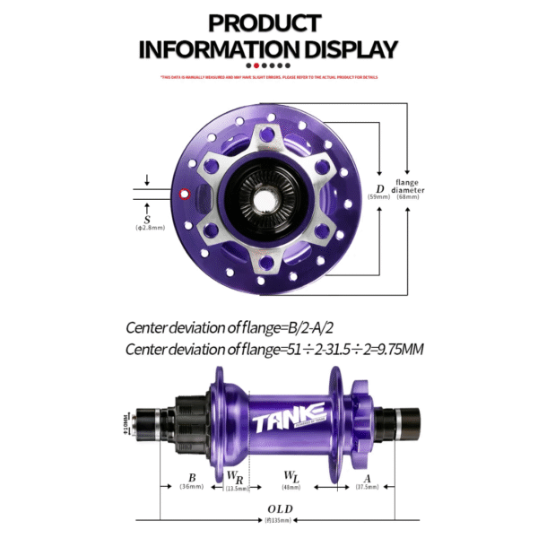 Buje TANQUE 32H DIRT JUMPING FREERIDE Varios Colores