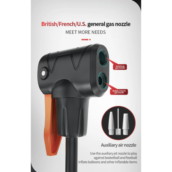 Mamómetro Bomba de Aire SUPER PUMP 160PSI – Soporte de Pie