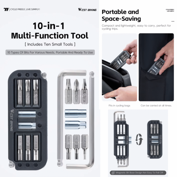 Navaja de Bolsillo 10 en 1 WEST BIKING