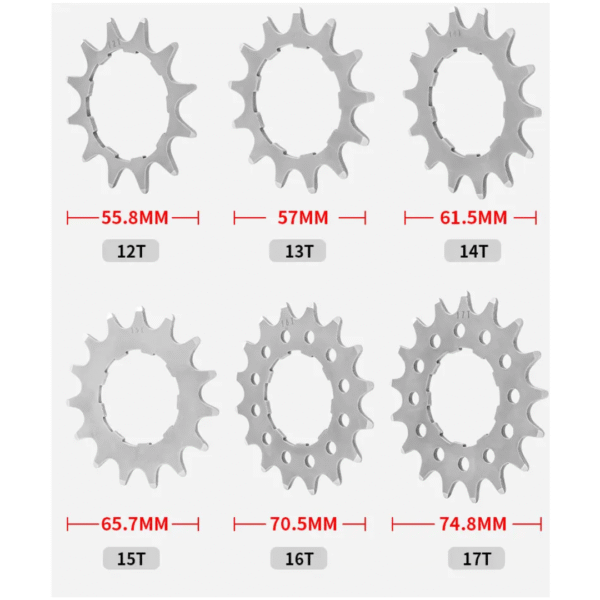 Trinquete de un solo diente MUZQI – Varios tamaños