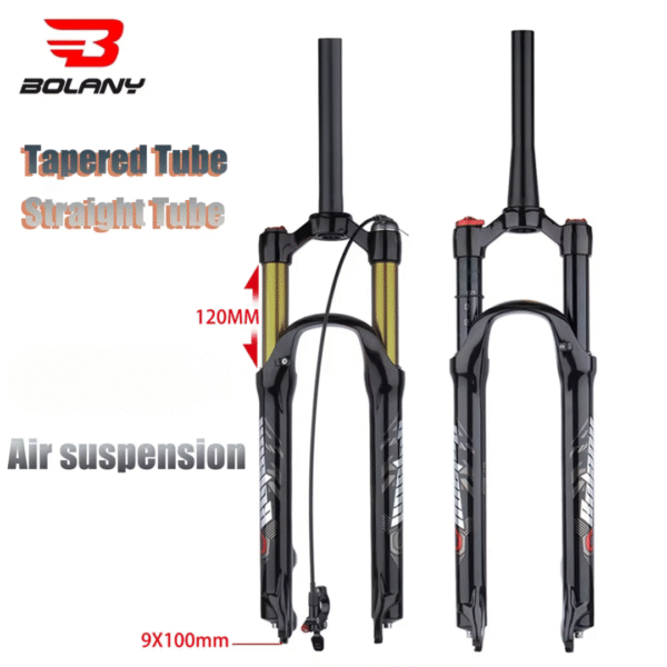 Horquilla de Suspensión BOLANY FEERINO R29, Bloque de Manillar Neumático e Hidráulica, Recto