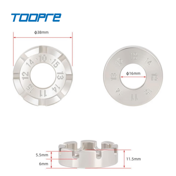 Llave de Radio de 8 Tamaños TOOPRE