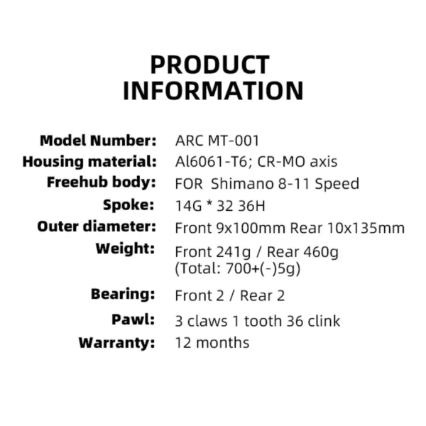 Buje de arco MT001 HG – 32H