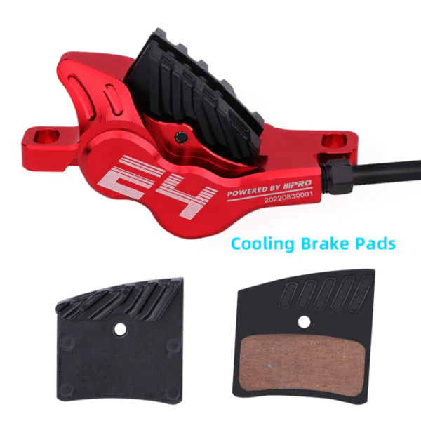 KIT DE FRENO HIDRÁULICO IIIPRO E4 CON 4 PISTONES – PLATA