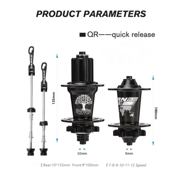 Buje TANKE 36H HG Varios Colores