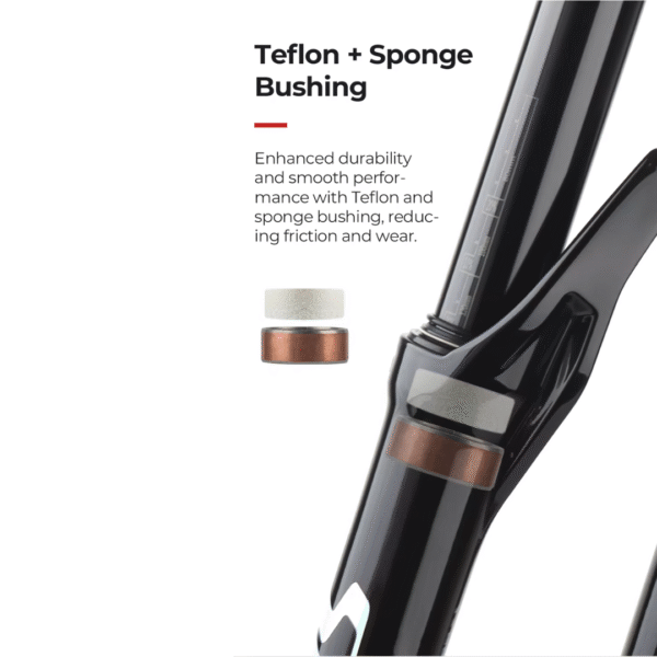 Horquilla de Suspensión BOLANY SHINED R29, Bloqueo de Manillar RECTO Hidráulico y Aire