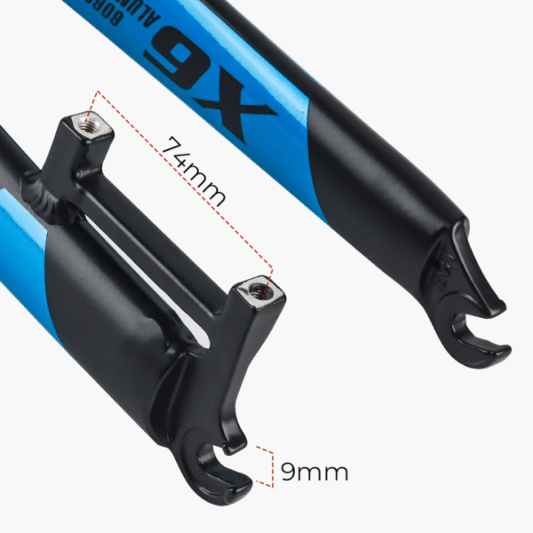 Eje de Horquilla Rígido BOLANY R29 9mm Varios Colores