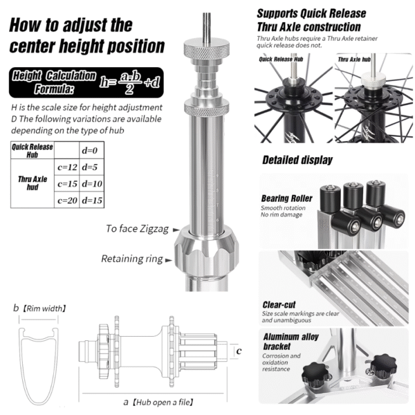 Ensamblador de ruedas LEBYCLE Varios Tamaños de Llanta