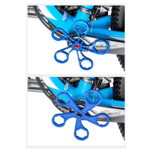 Llave TOOPRE para Tapón de Suspensión que Contiene 5 Tamaños