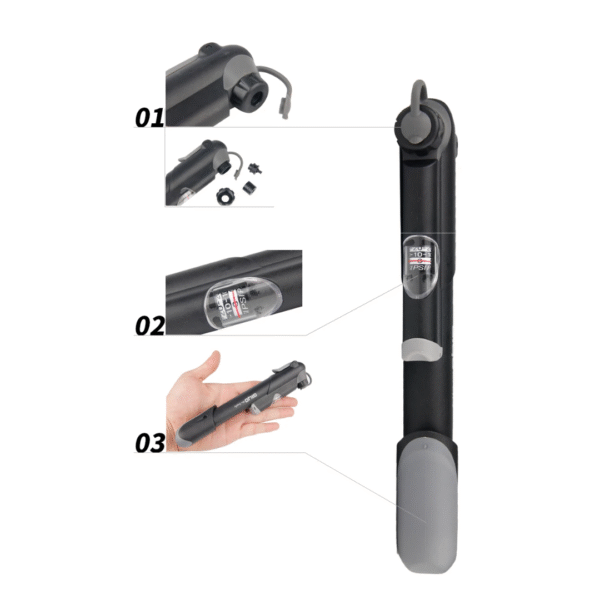 Manómetro de Bomba de Aire GIYO Mini 100PSI