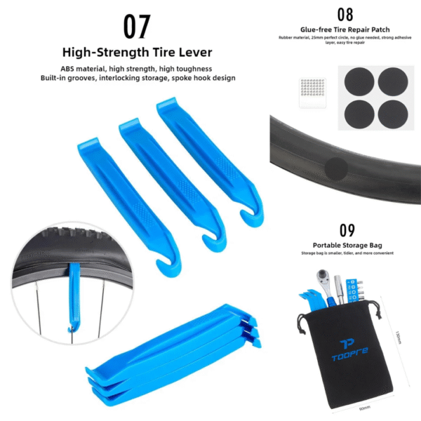 Herramientas TOOPRE Mini Click Key Estuche / Adaptadores / Parche