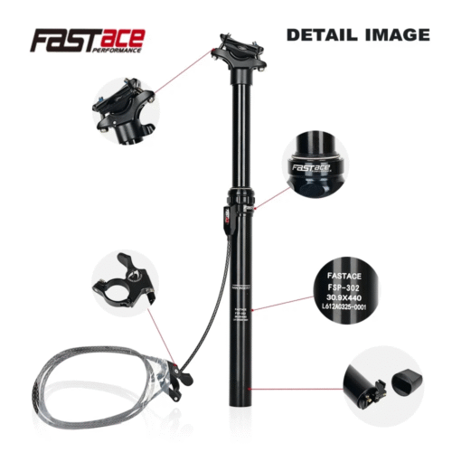 1-184 Tija de Asiento Retráctil de Fijación con Bloqueo 27.2