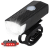 Juego de Luces de Bicicleta USB 300 Lúmenes Kit de Faros Delanteros/Traseros