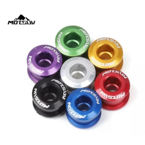 MOTSUV Juego de Tornillos de Aluminio para Coronas 4 Unidades – Varios Colores