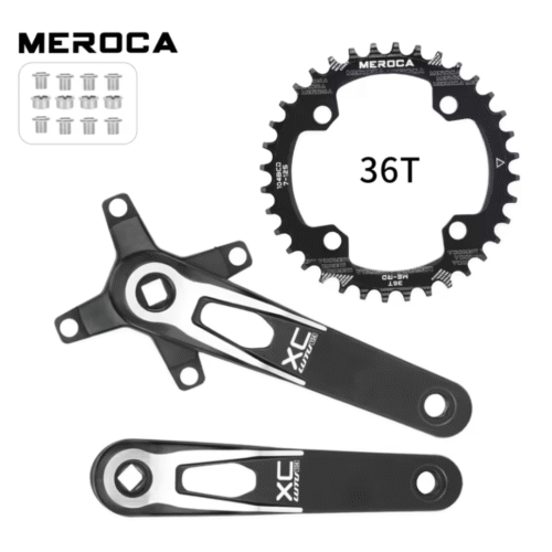 Bielas XC LUTU 36T Eje Cuadrado Negro