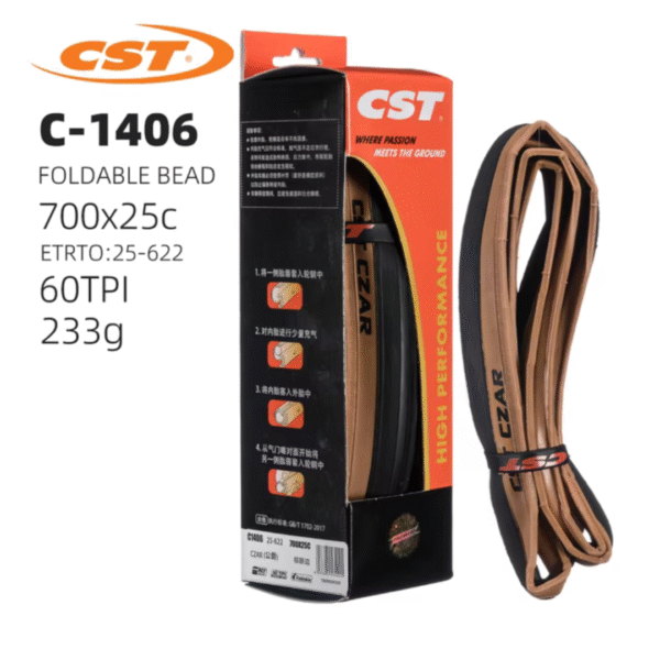 CST CZAR Neumática 700x25C 60TPI Carretera