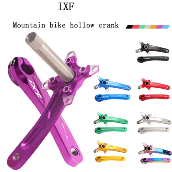 Juego de Bielas JIANKUN IXF Eje Integrado con Corona de Caracol 36T Colorido