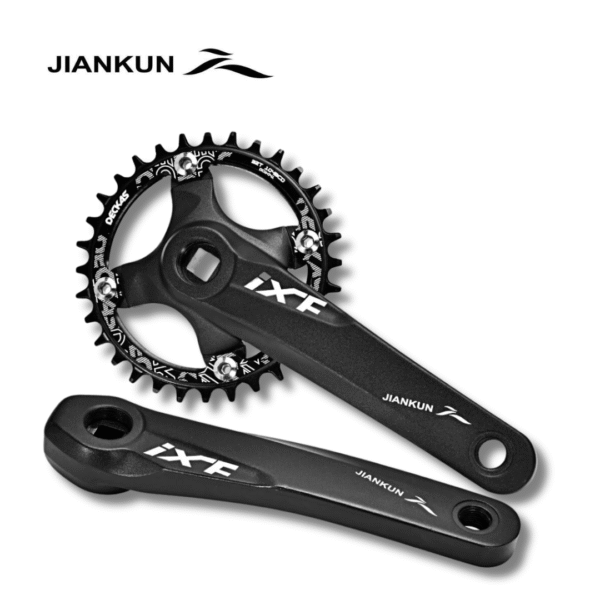 Juego de Bielas JIANKUN IXF con Eje Cuadrado con Cubierta de Coronas 36T